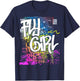 Fly Girl 80s 90s Rap B-Girl Old School Hip Hop Graffiti T-Shirt - T-Shirt | Navy