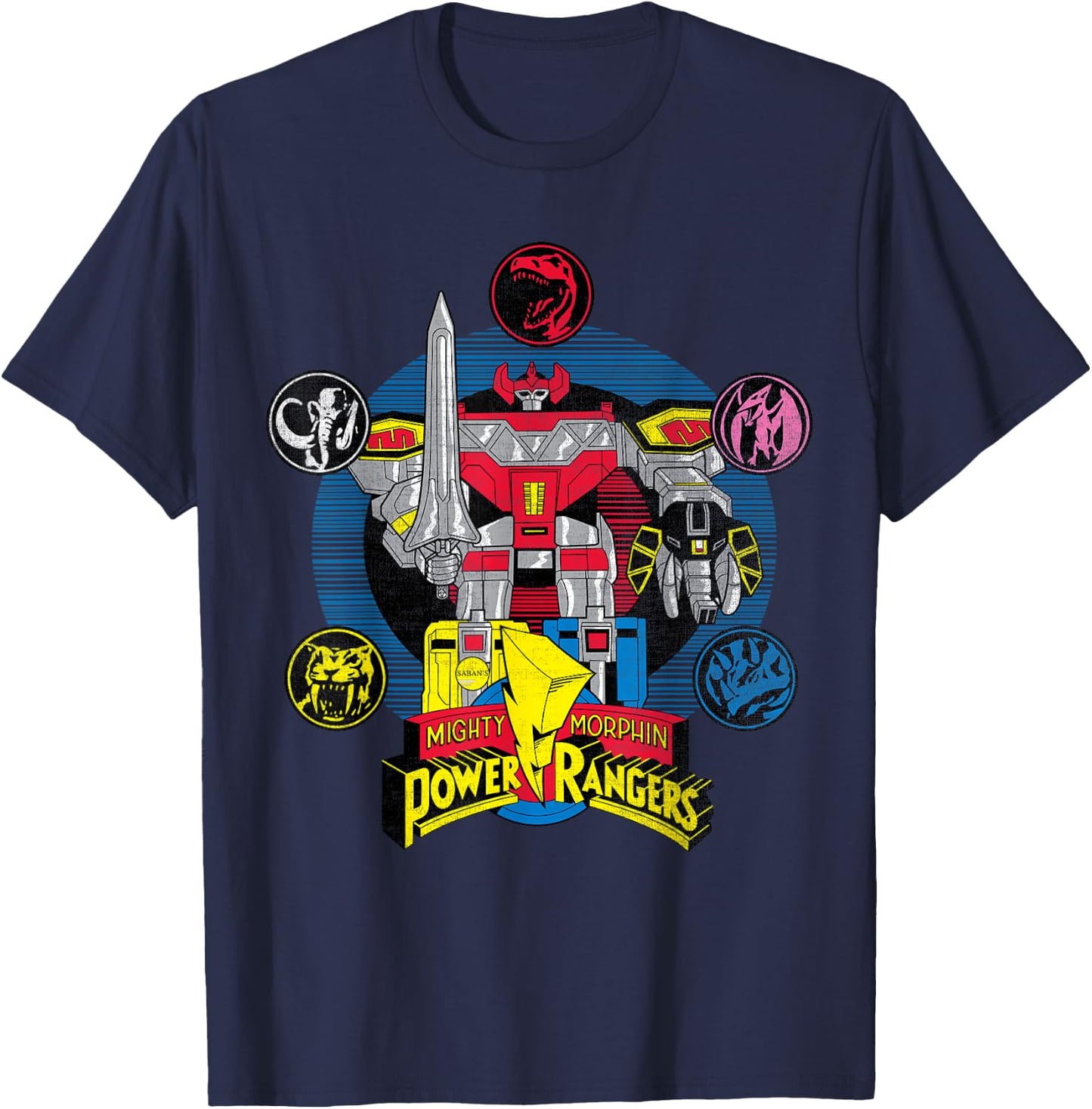 Power Rangers Megazord T-Shirt - T-Shirt | Navy