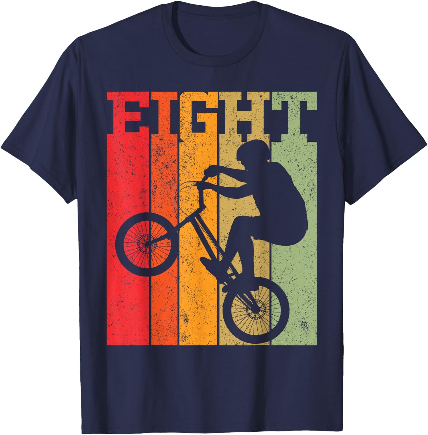 8th Birthday Boys 8 Year Old Eight BMX Bike racing bicycle T-Shirt - T-Shirt | Navy
