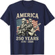 Abraham Lincoln Playing Guitar 250 USA 250th Bicentennial T-Shirt - T-Shirt | Navy