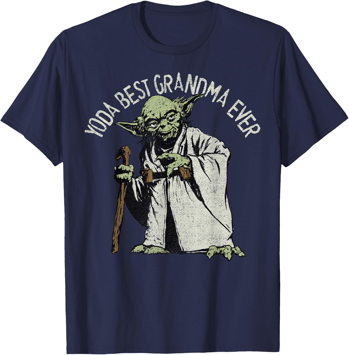 Star Wars Yoda Best Grandma Ever T-Shirt - T-Shirt | Navy