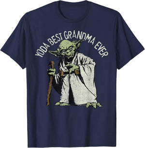 Star Wars Yoda Best Grandma Ever T-Shirt - T-Shirt | Navy