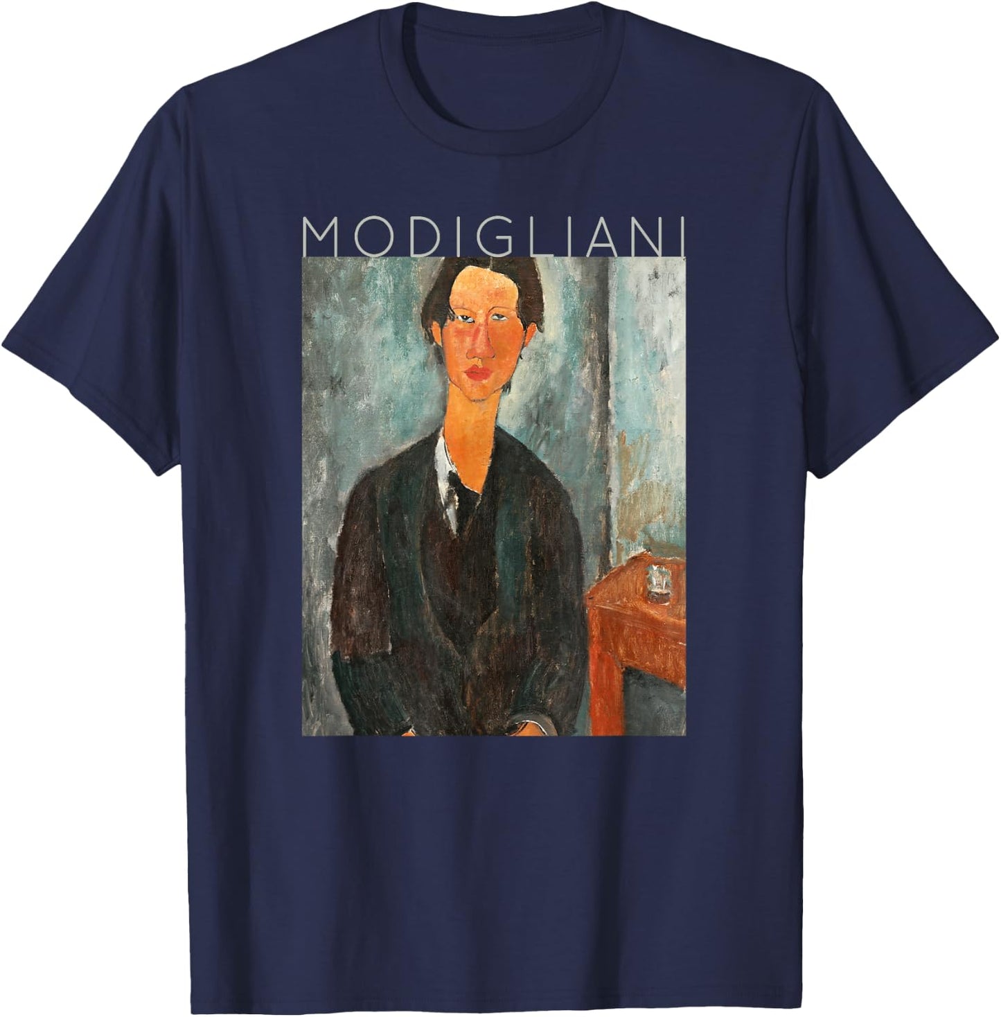 Amedeo Modigliani Chaim Soutine Painting Ideas for Artists T-Shirt - T-Shirt | Navy