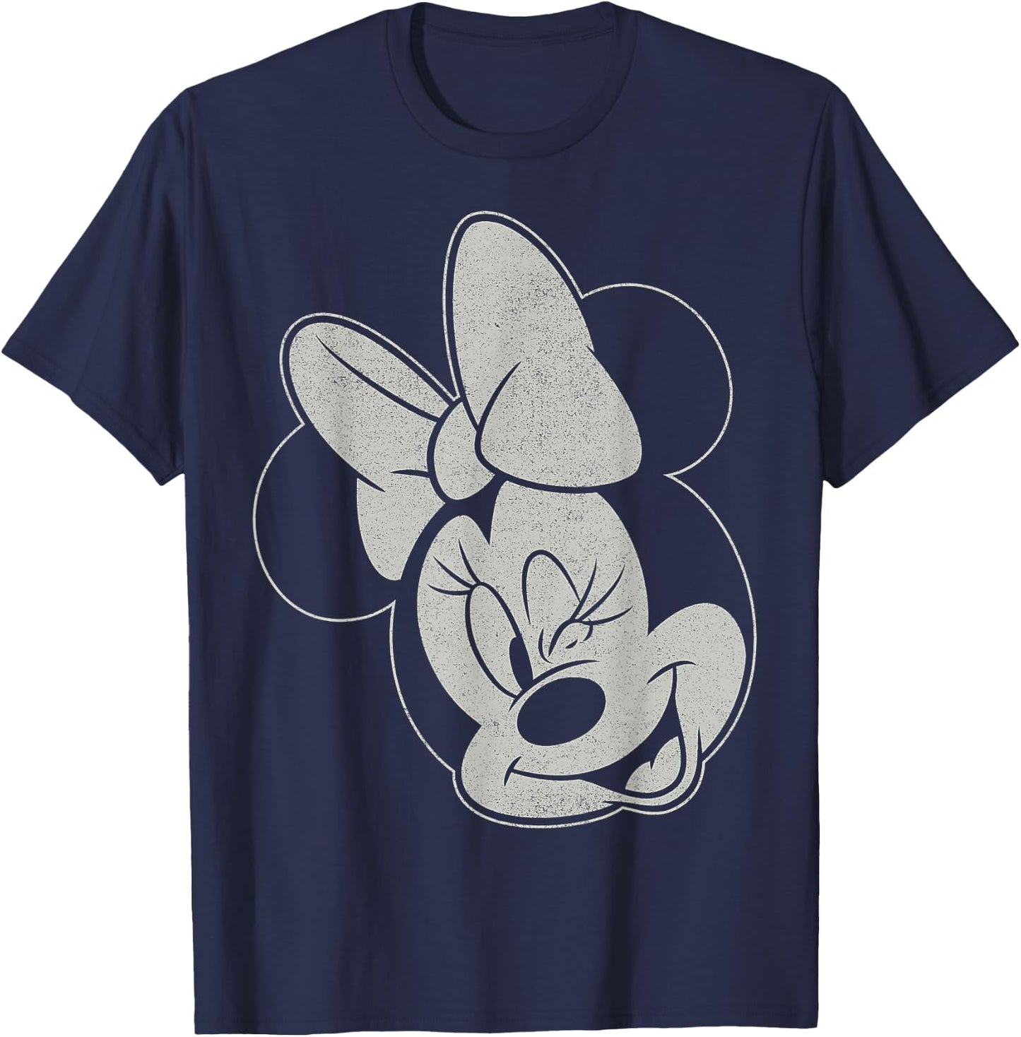 Disney Mickey And Friends Minnie Mouse Winking Portrait T-Shirt - T-Shirt | Navy
