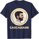 Caucasian Caucasians Pride Vintage Funny Shirt T-Shirt - T-Shirt | Navy