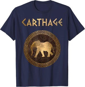Ancient Carthage Hannibal War Elephant T-Shirt - T-Shirt | Navy