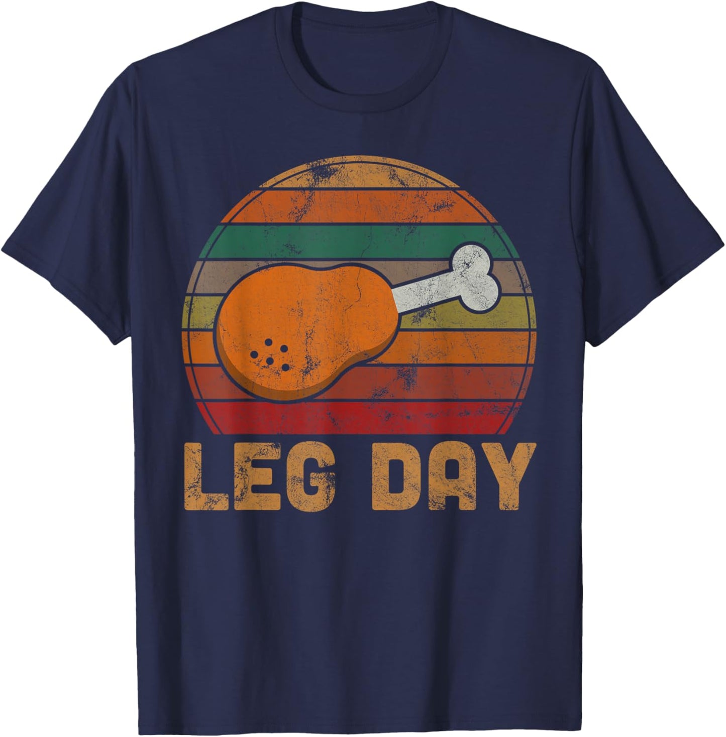 Leg Day Thanksgiving Turkey Day Gifts Pilgrim Sport Athlete T-Shirt - T-Shirt | Navy
