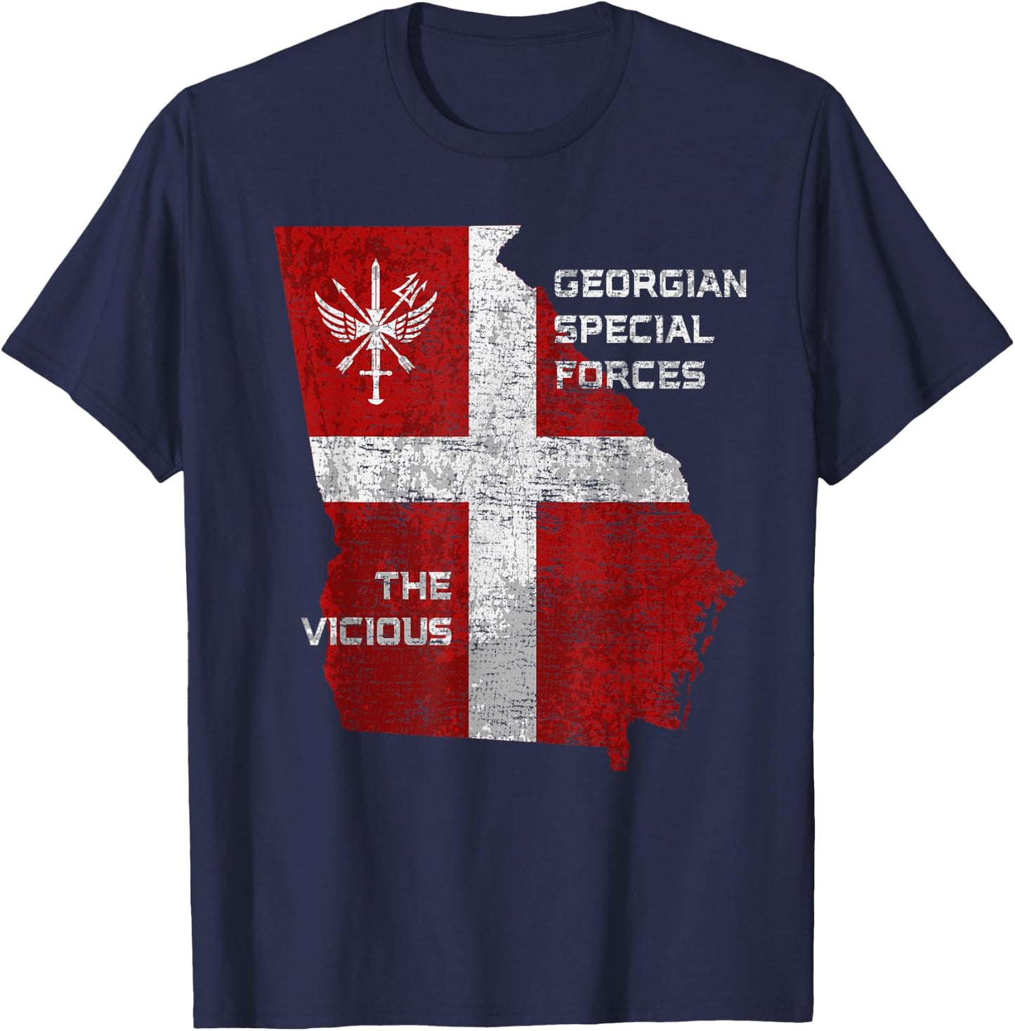 Georgian Army Special Force Georgia Defense Forces Patriot T-Shirt - T-Shirt | Navy