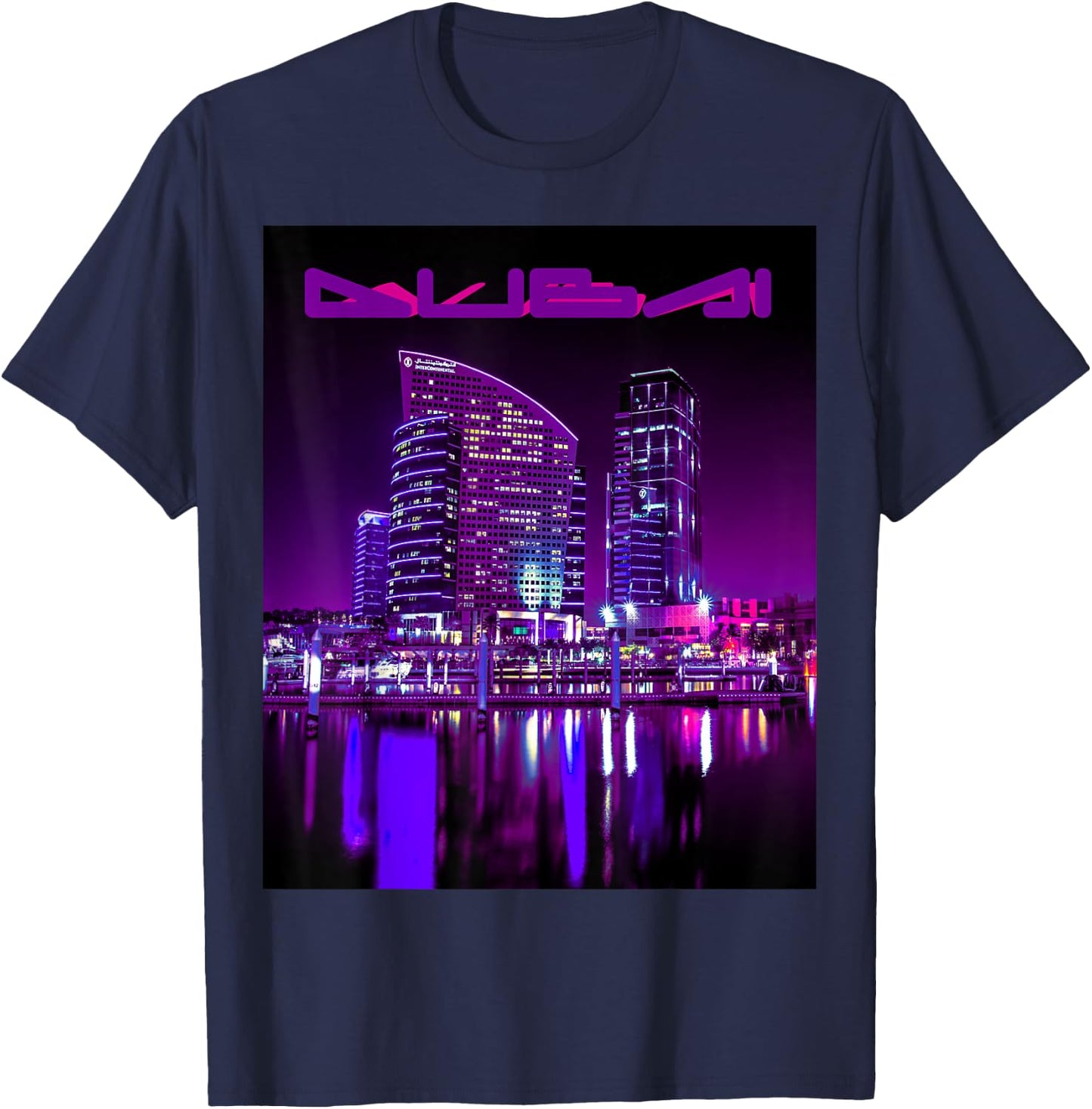 Dubai City Shirt - Men - Woman - Youth - Great Gift T-Shirt - T-Shirt | Navy