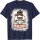 Dead Tired Mom Life Skull Sunglasses Coffee Lover Halloween T-Shirt - T-Shirt | Navy