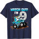 9 Years Old 9th Birthday Shark Boy Girl Monster Truck Gamer T-Shirt - T-Shirt | Navy