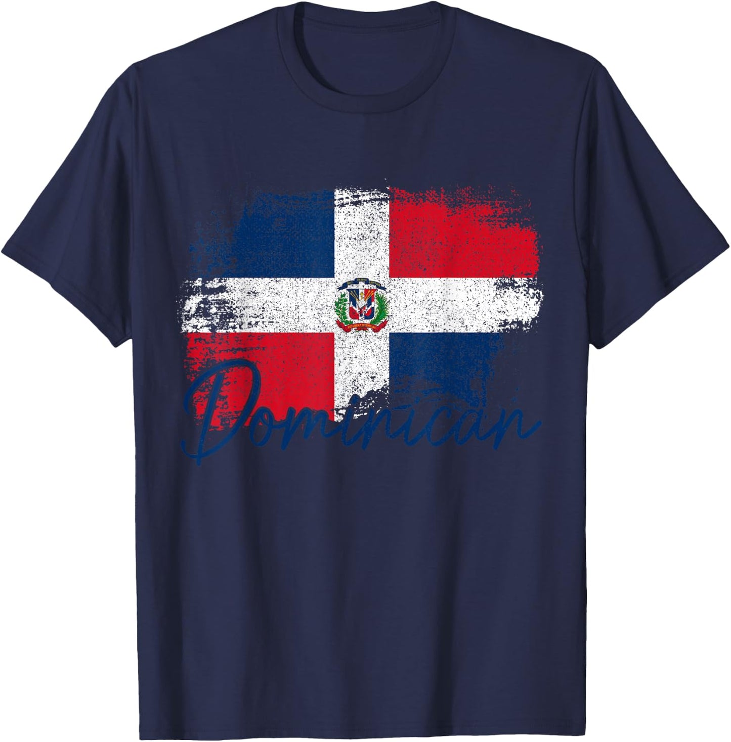 Dominican Republic Flag Dominican Roots T-Shirt - T-Shirt | Navy