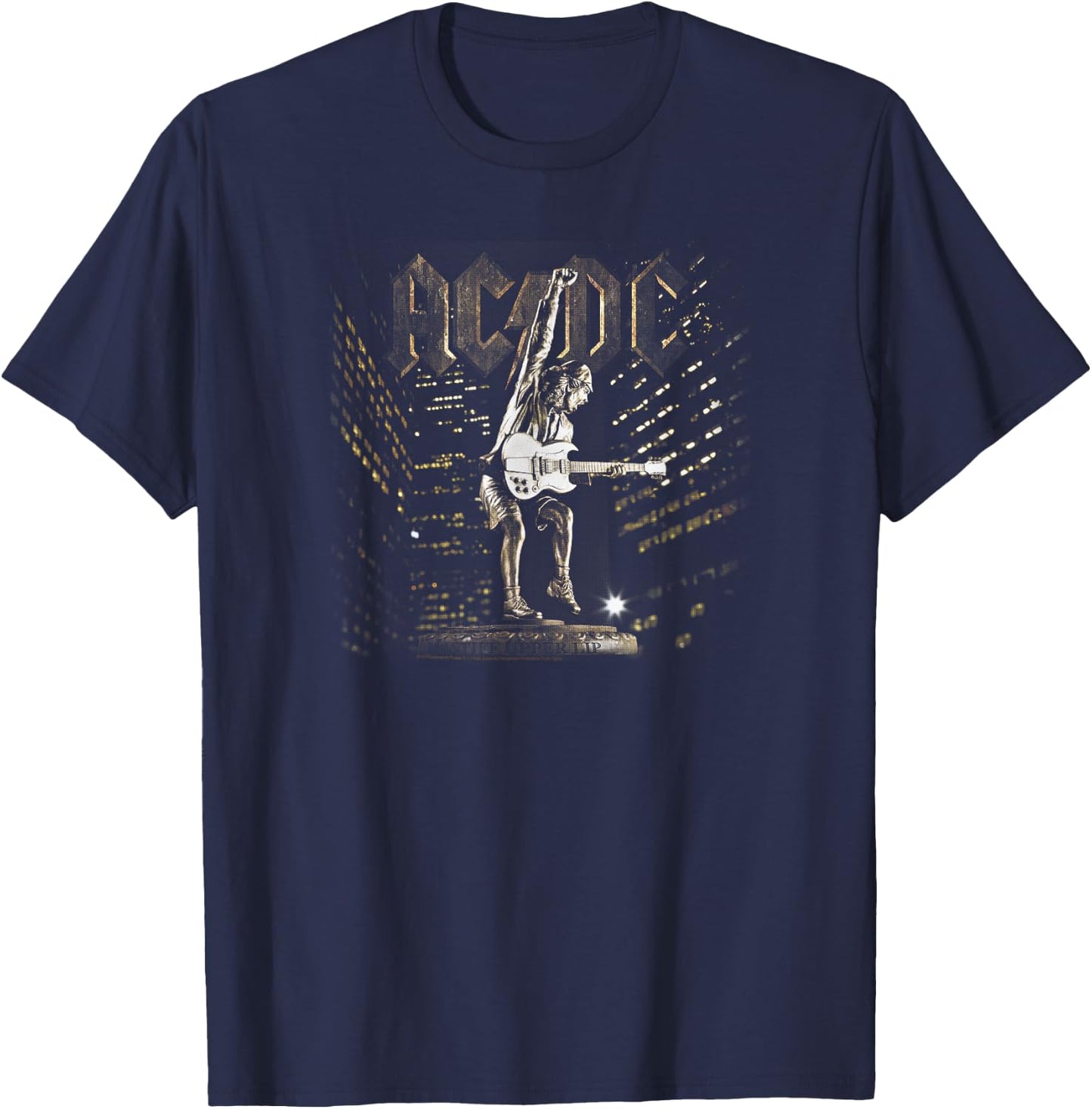AC/DC - Stiff Upper Lip Album Artwork T-Shirt - T-Shirt | Navy