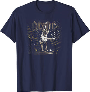 AC/DC - Stiff Upper Lip Album Artwork T-Shirt - T-Shirt | Navy
