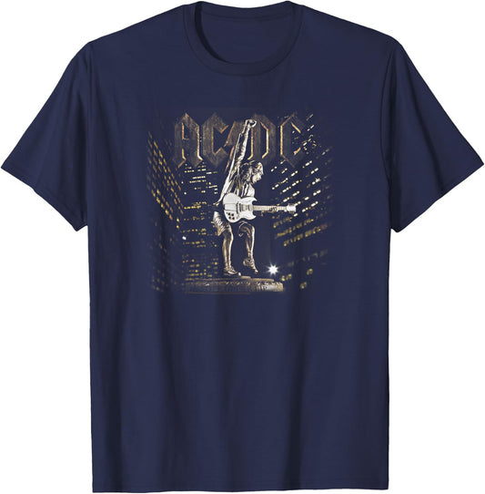 AC/DC - Stiff Upper Lip Album Artwork T-Shirt - T-Shirt | Navy