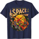Space Action Comics, Vintage Sci-Fi Comic, 50's Comic, Retro T-Shirt - T-Shirt | Navy
