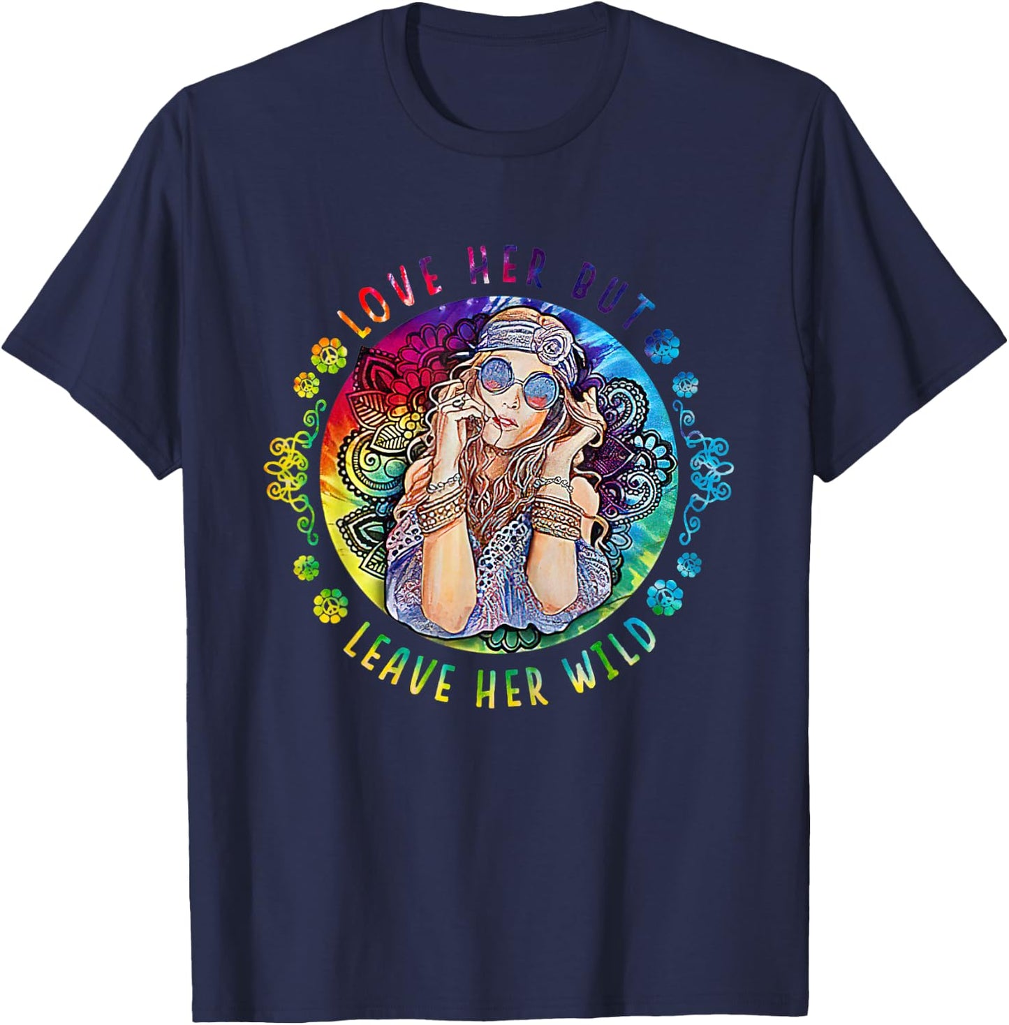 Love Her But Leave Her Wild Apparel T-Shirt - T-Shirt | Navy