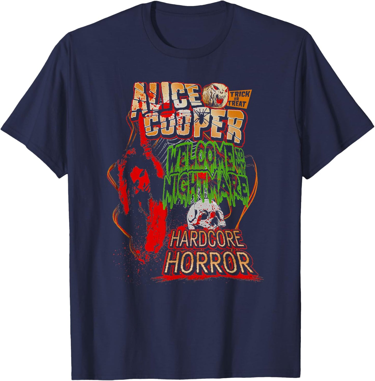 Alice Cooper – Hardcore Halloween T-Shirt - T-Shirt | Navy