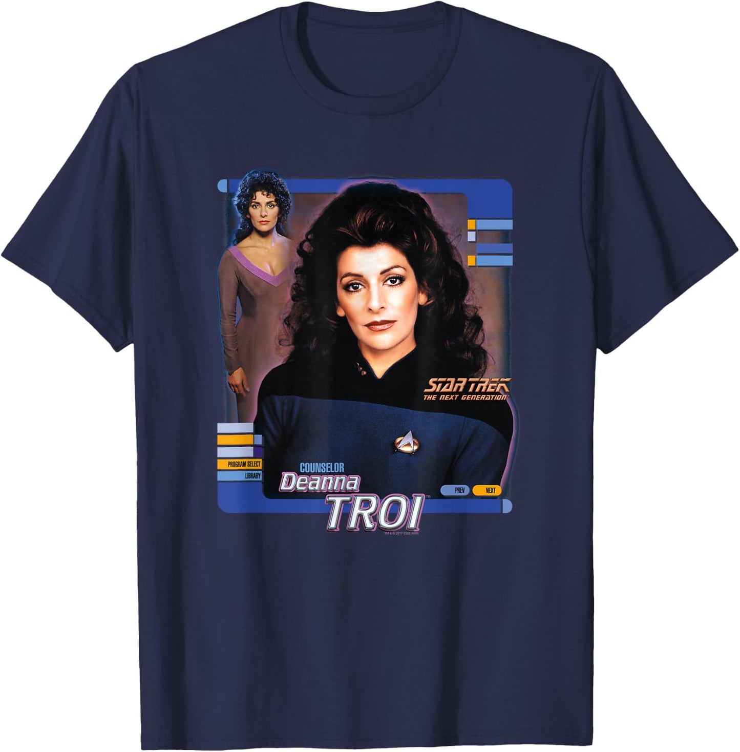 Star Trek Deanna Troi T-Shirt - T-Shirt | Navy