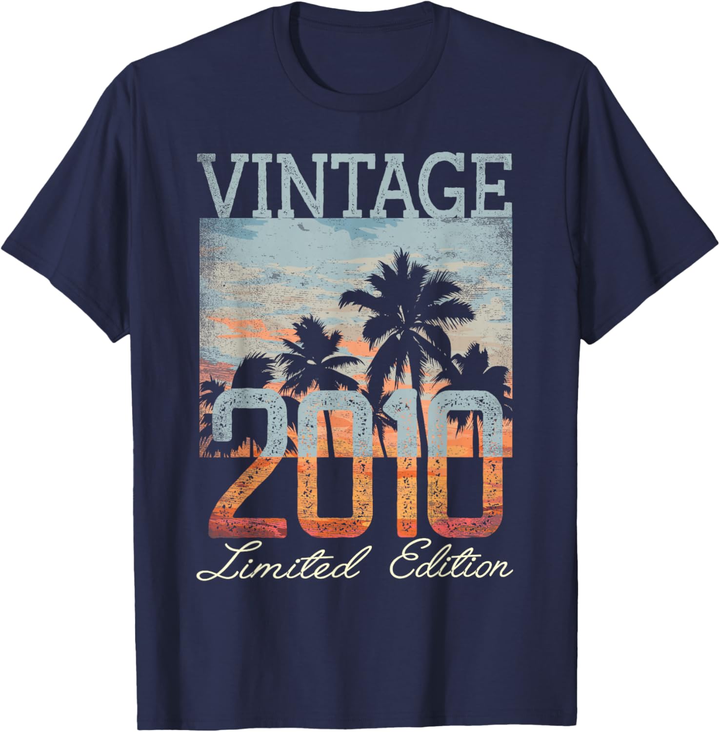 Vintage 2010 Limited Edition 15th Birthday 15 Year Old Gifts T-Shirt - T-Shirt | Navy