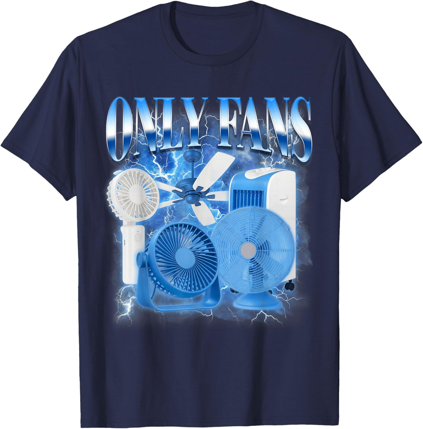 Funny Viral Internet Jokes Sarcasm Humor BFF Only The Fans T-Shirt - T-Shirt | Navy