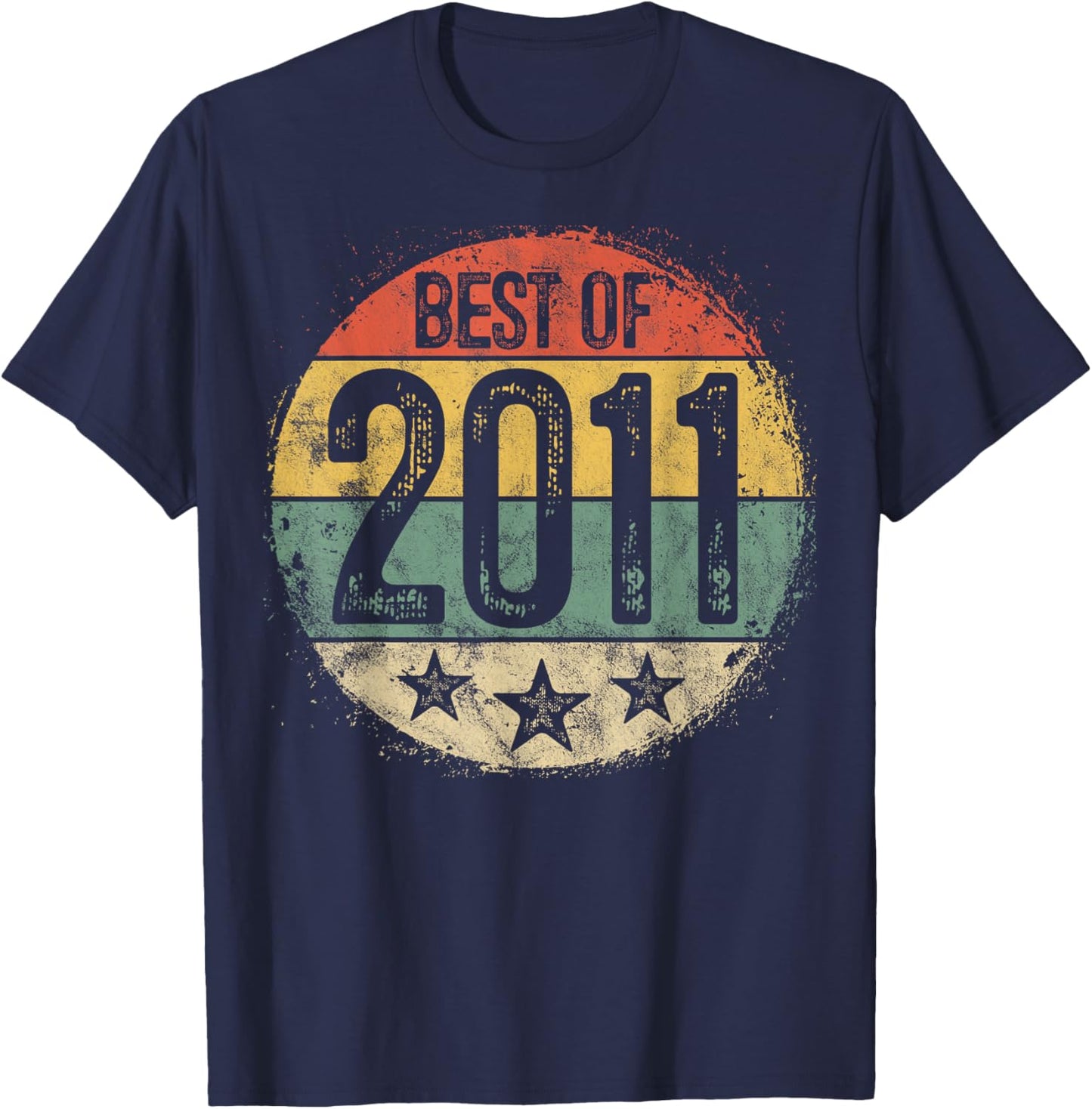 Best Of 2011 14th Birthday Gifts For Boy Girl 14 Year Old T-Shirt - T-Shirt | Navy