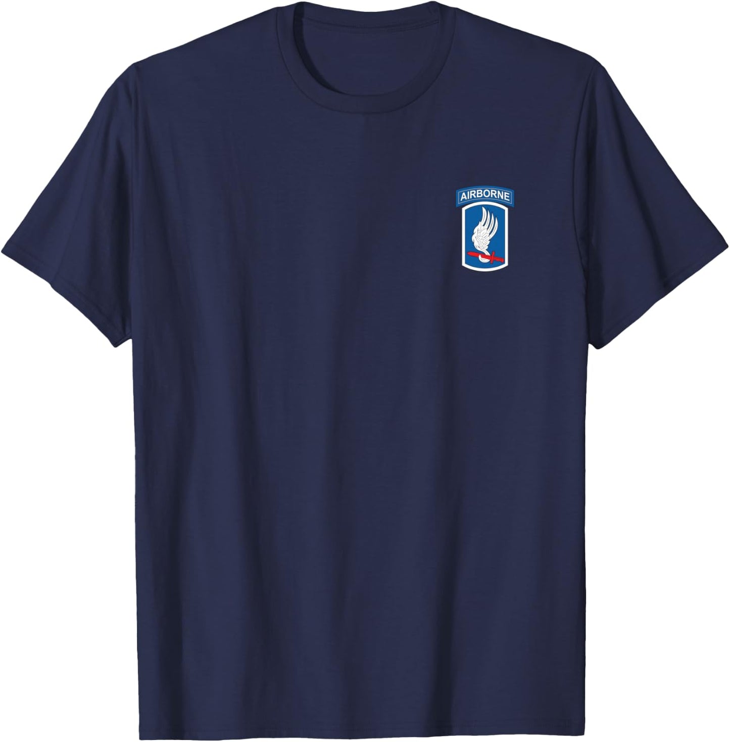U.S Army 173rd Airborne Division Veteran Flag Vintage T-Shirt - T-Shirt | Navy