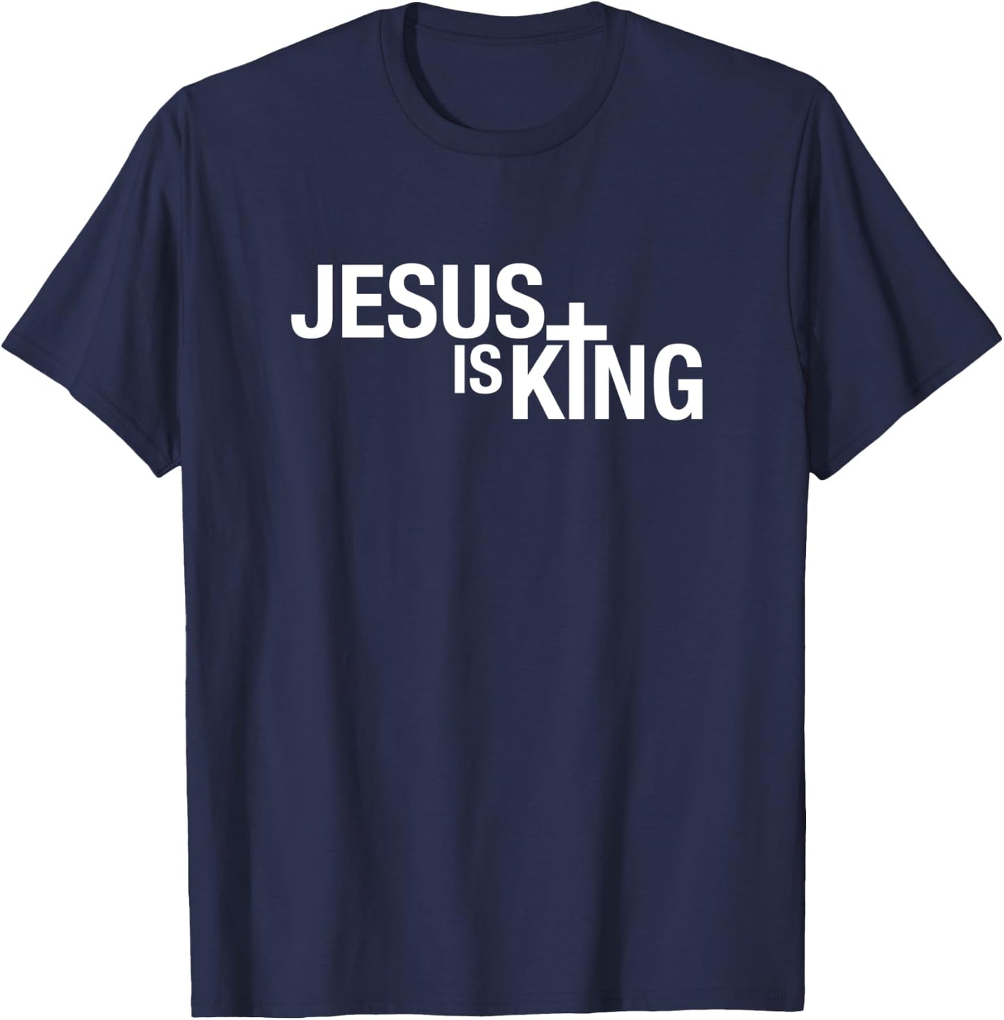 Jesus is King T-Shirt - T-Shirt | Navy