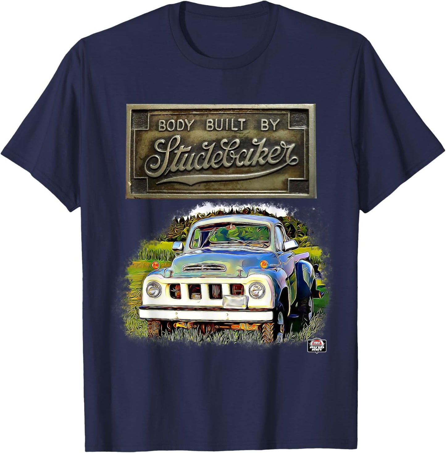 Body by Studebaker classic pickup truck T-Shirt - T-Shirt | Navy