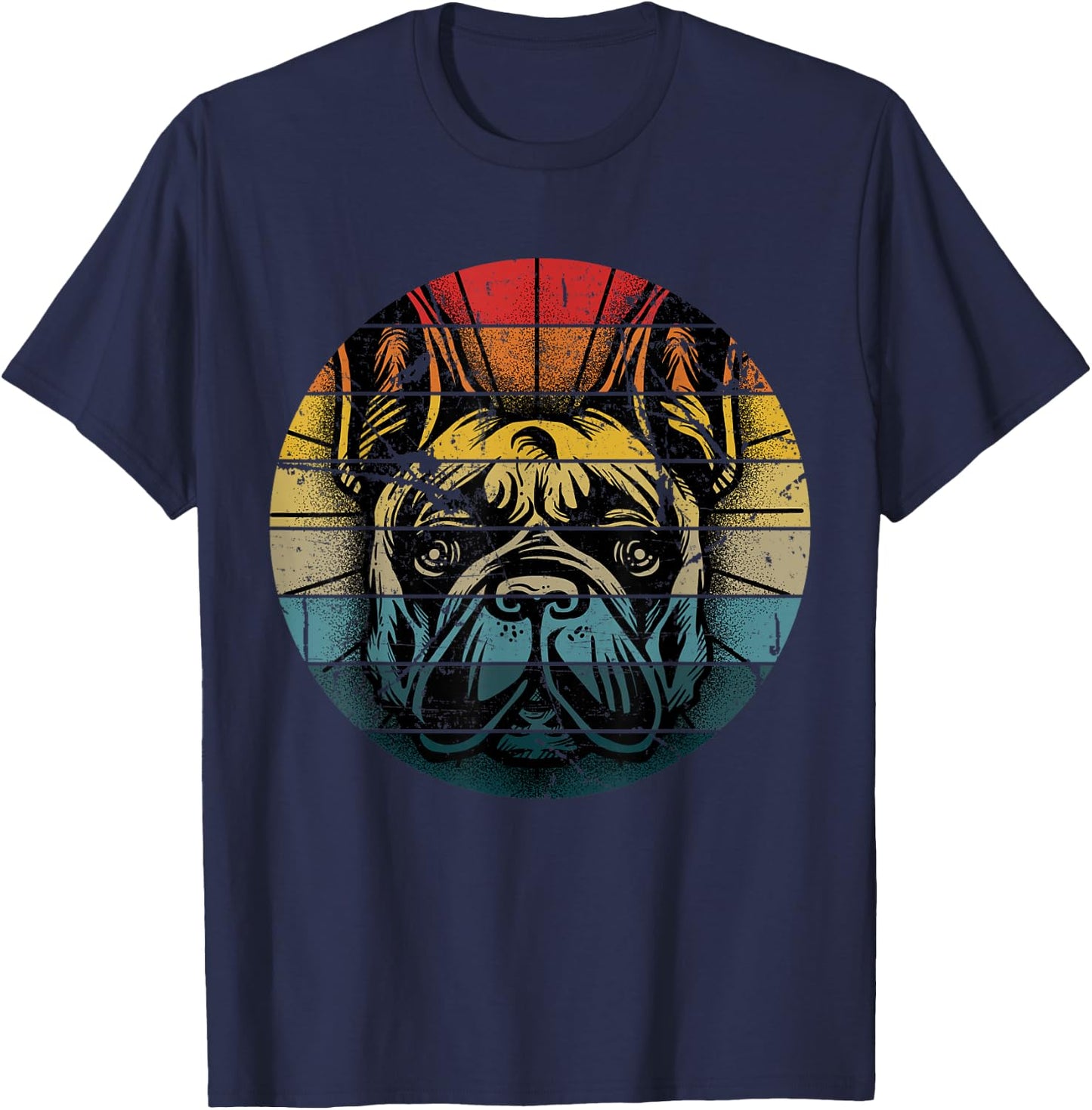 French Bulldog Gift Frenchie Dog Lover Women Men Dogfather T-Shirt - T-Shirt | Navy
