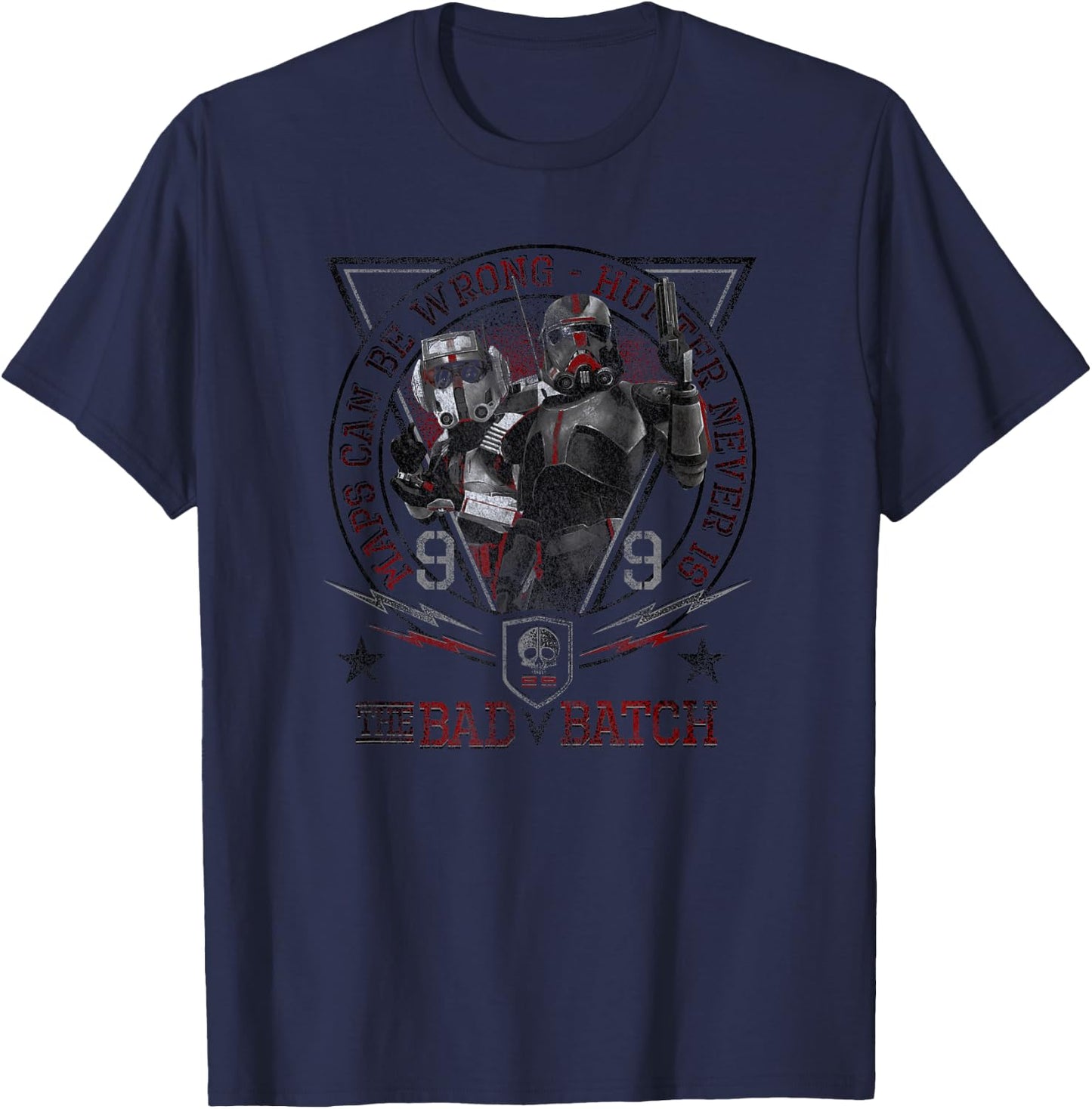 Star Wars: The Bad Batch Tech Hunter Maps Can Be Wrong T-Shirt - T-Shirt | Navy