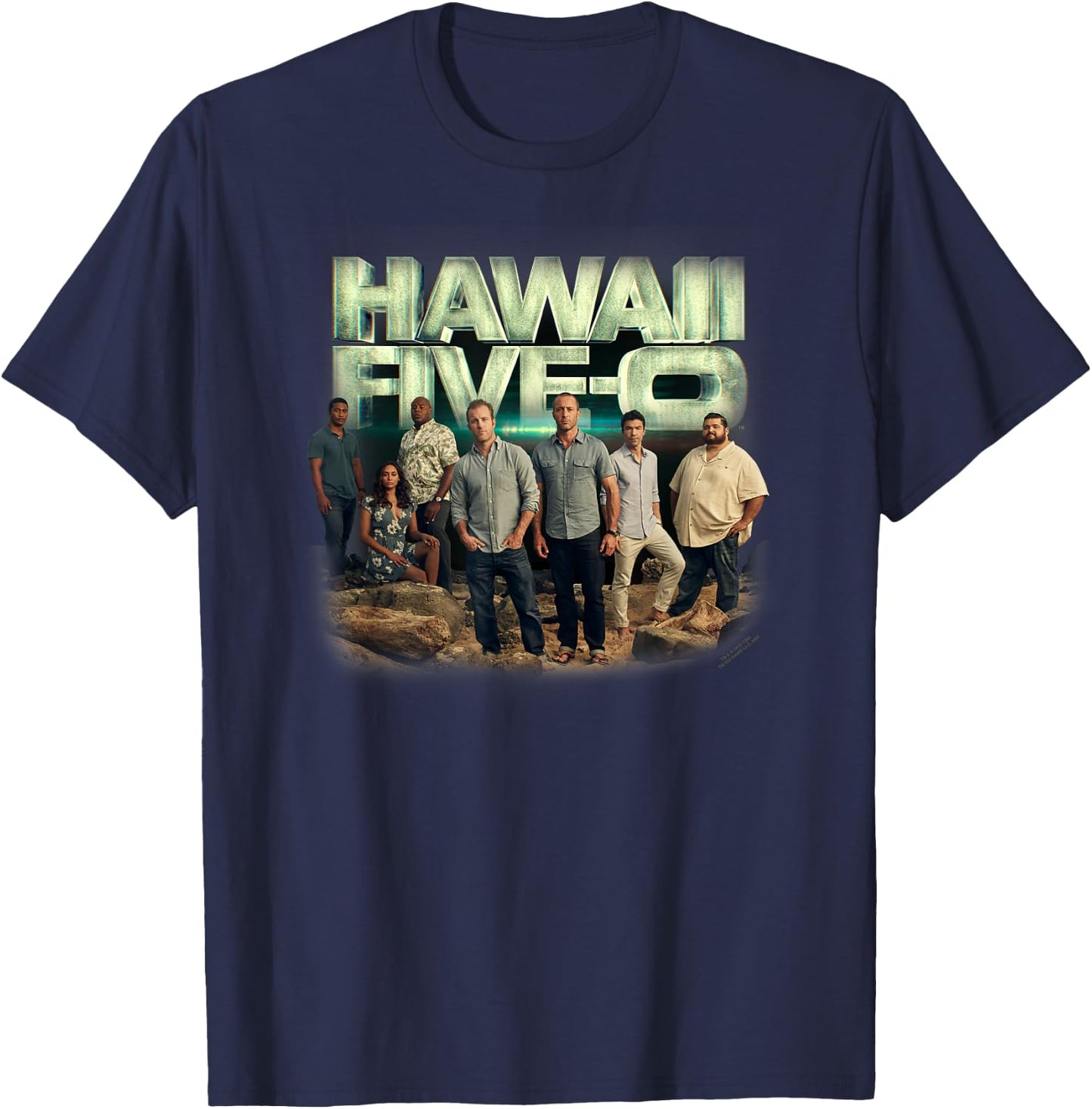 Hawaii Five-O Cast T-Shirt - T-Shirt | Navy