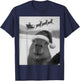 Capybara Selfie with Santa Funny Christmas Kids T-Shirt - T-Shirt | Navy