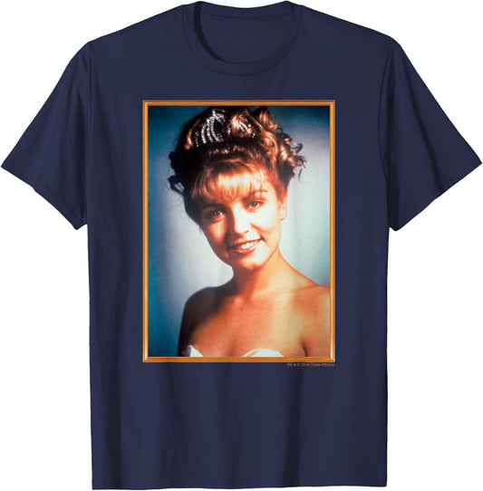 Twin Peaks Laura Palmer Yearbook Portrait Graphic T-Shirt - T-Shirt | Navy