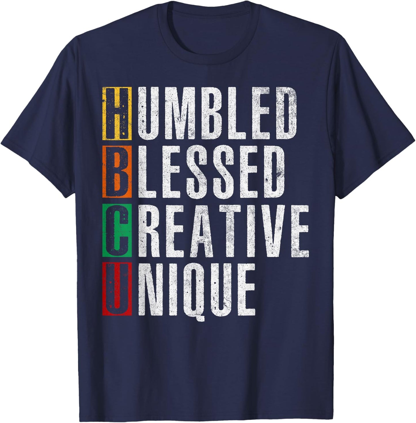 HBCU Grad Afro Historical Black College Women Kids Girls T-Shirt - T-Shirt | Navy