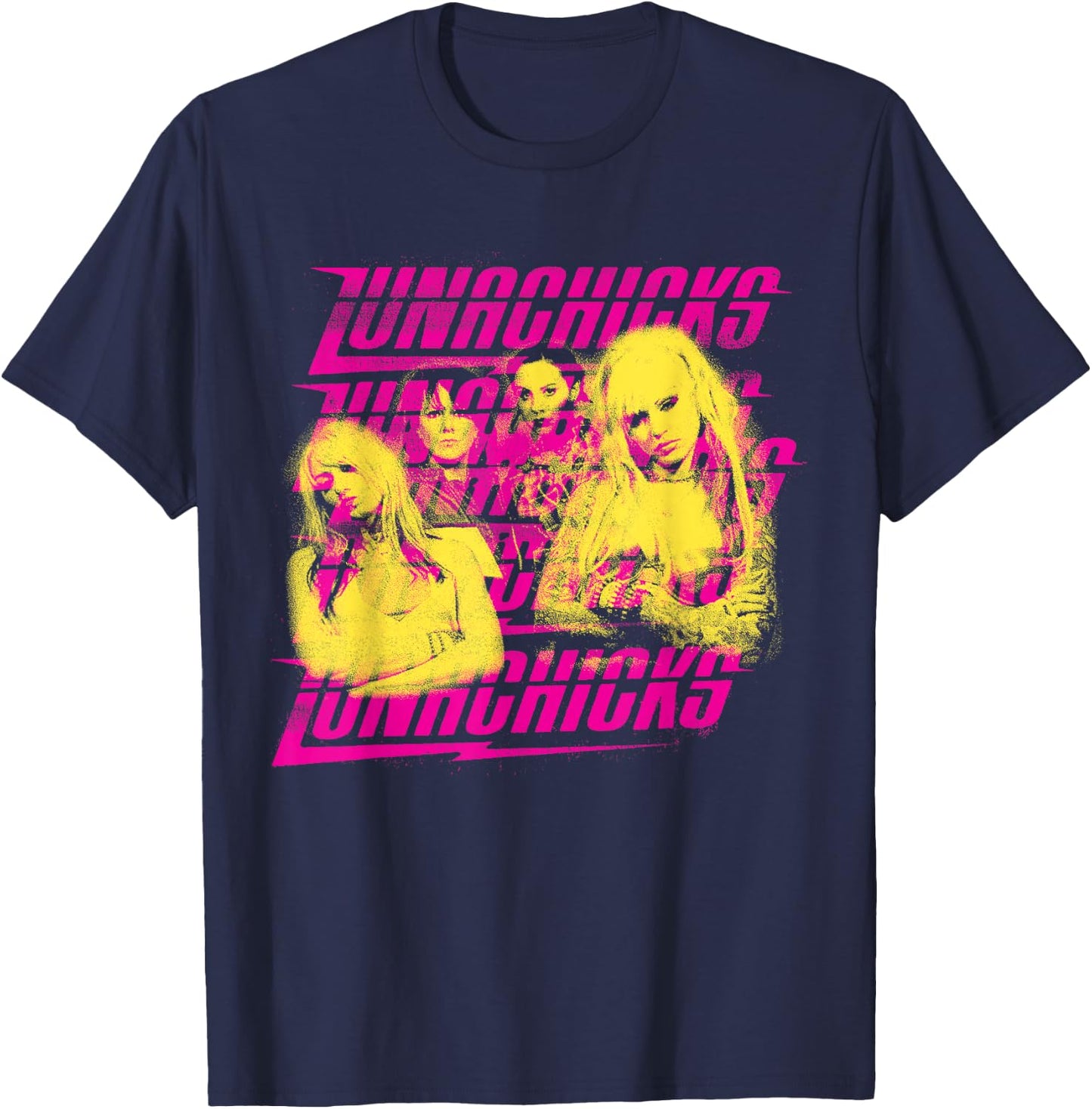 Lunachicks - Official Merchandise - Group Photo T-Shirt - T-Shirt | Navy