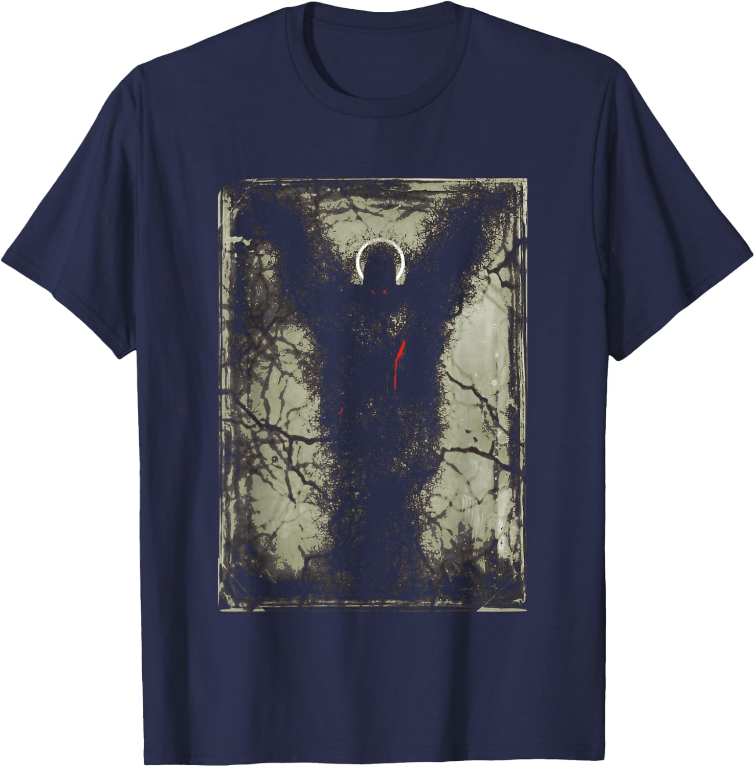 Gothic Arts Dark Angel Goth T-Shirt - T-Shirt | Navy