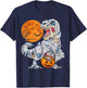 Halloween Shirts for Boys Men Dinosaur T rex Mummy Pumpkin T-Shirt - T-Shirt | Navy