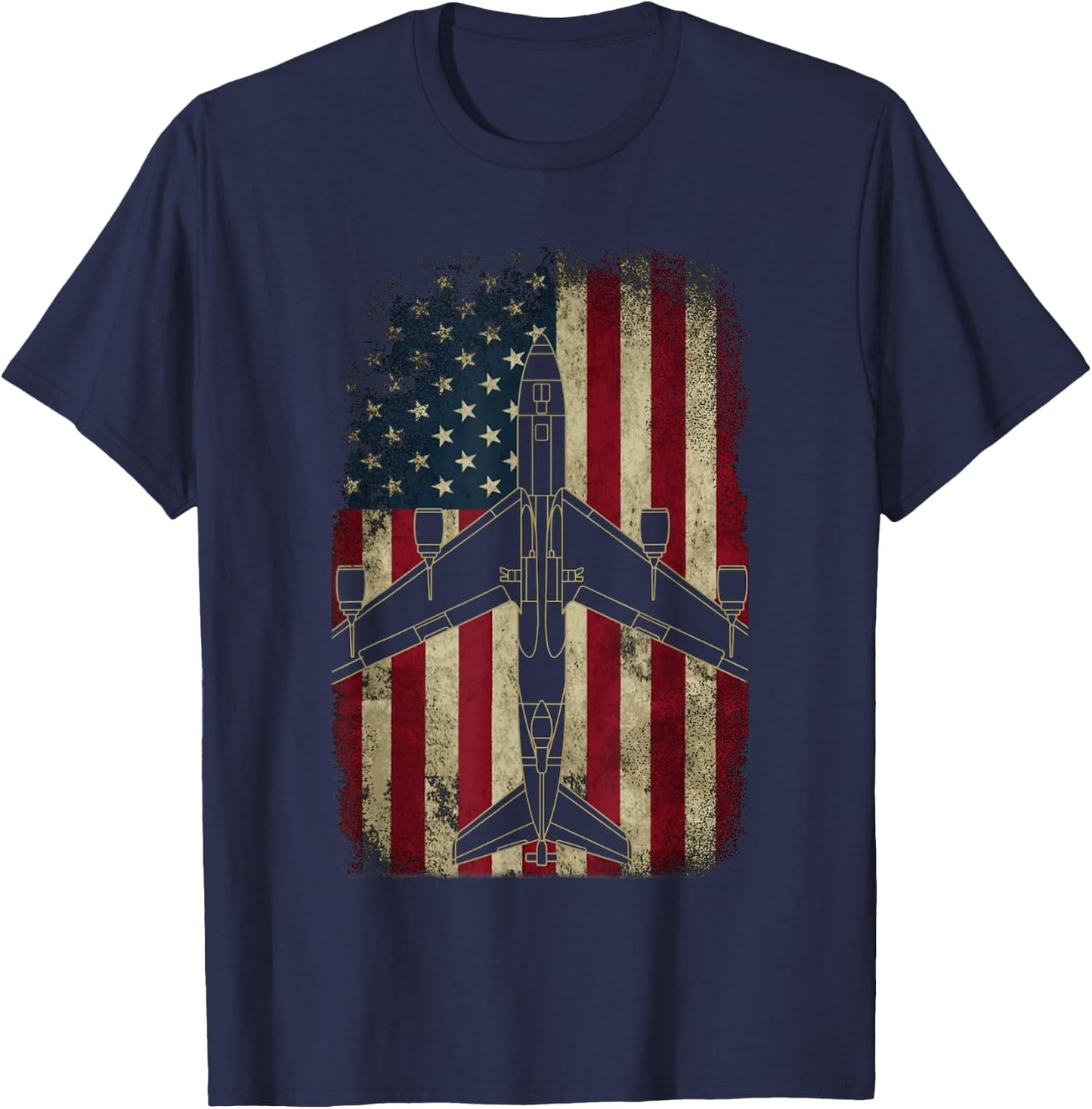 Fores KC-135 STRATOTANKER WALL FLAG T-Shirt - T-Shirt | Navy