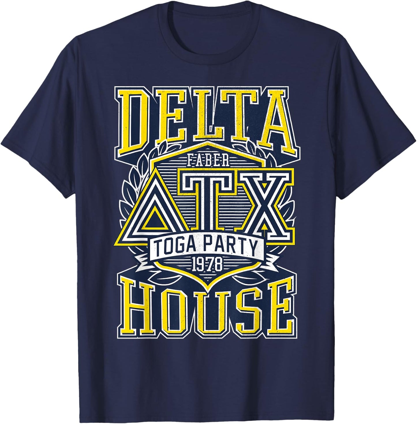 Animal House Delta House Fraternity Logo Graphic T-Shirt - T-Shirt | Navy