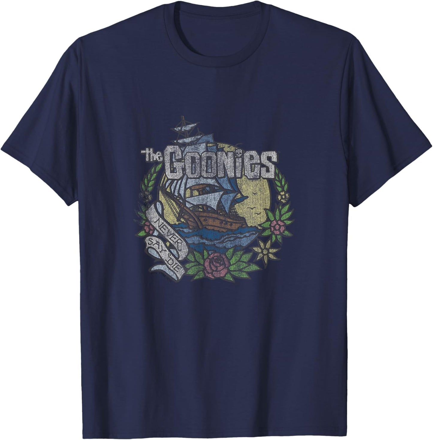 The Goonies Faded Tattoo T-Shirt - T-Shirt | Navy