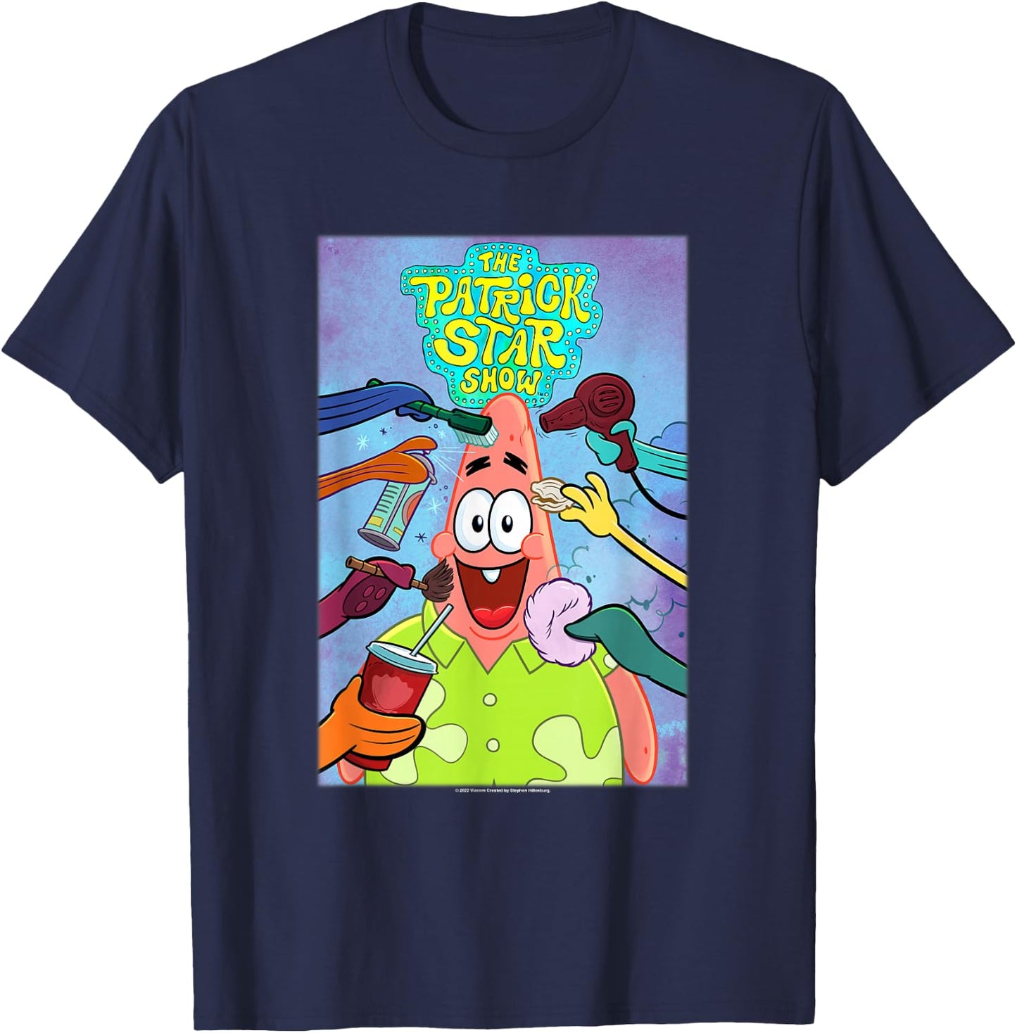 The Patrick Star Show Superstar T-Shirt - T-Shirt | Navy