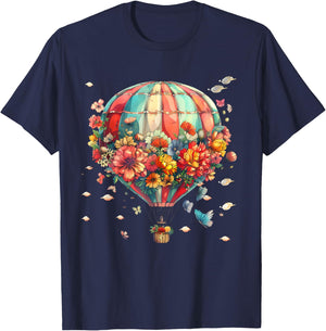 Hot Air Balloon Ride Festival Hot Air Ballooning T-Shirt - T-Shirt | Navy