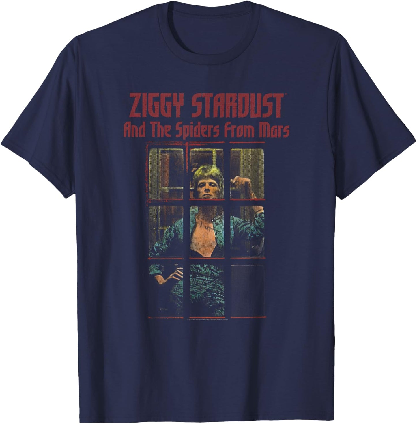 David Bowie - And The Spiders From Mars T-Shirt - T-Shirt | Navy