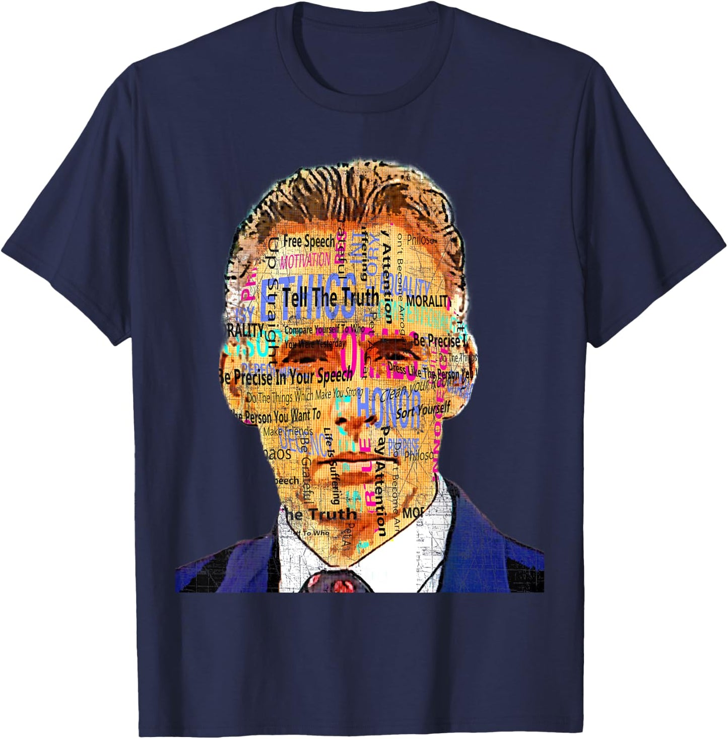 Vintage Dr Peterson Design - Word Cloud - Gift T-Shirt - T-Shirt | Navy