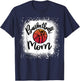 Leopard Bleached Basketball Mom Game Day Gift T-Shirt - T-Shirt | Navy