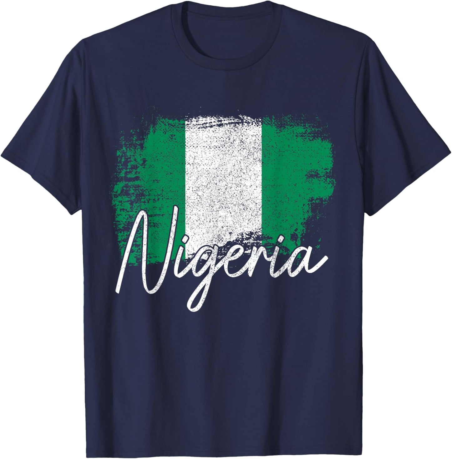 Nigeria Flag Nigerian Pride Roots T-Shirt - T-Shirt | Navy