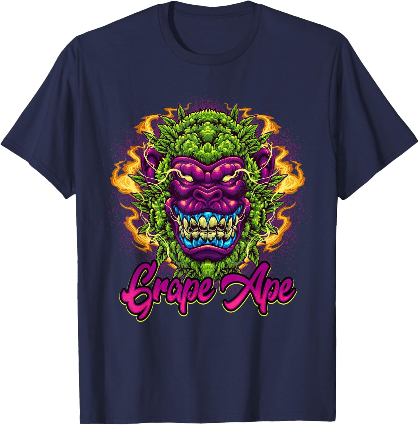 Grape Ape | Weed Strain Marijuana Pot Ganja 420 Stoner T-Shirt - T-Shirt | Navy