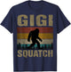 Gigi Squatch Bigfoot Gigi Sasquatch Yeti Family Matching T-Shirt - T-Shirt | Navy
