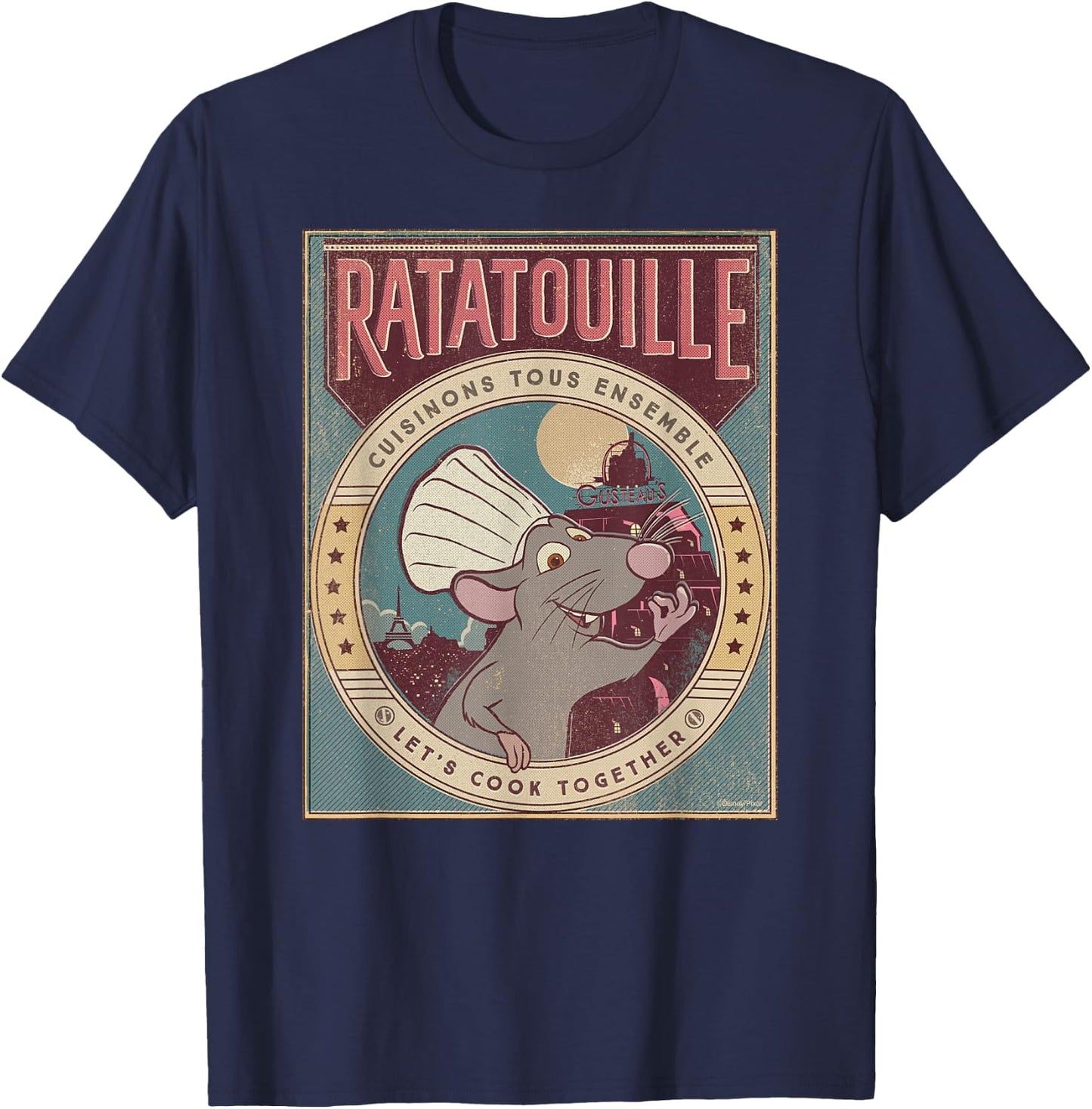 Disney and Pixar’s Ratatouille Chef Remy Let’s Cook Together T-Shirt - T-Shirt | Navy